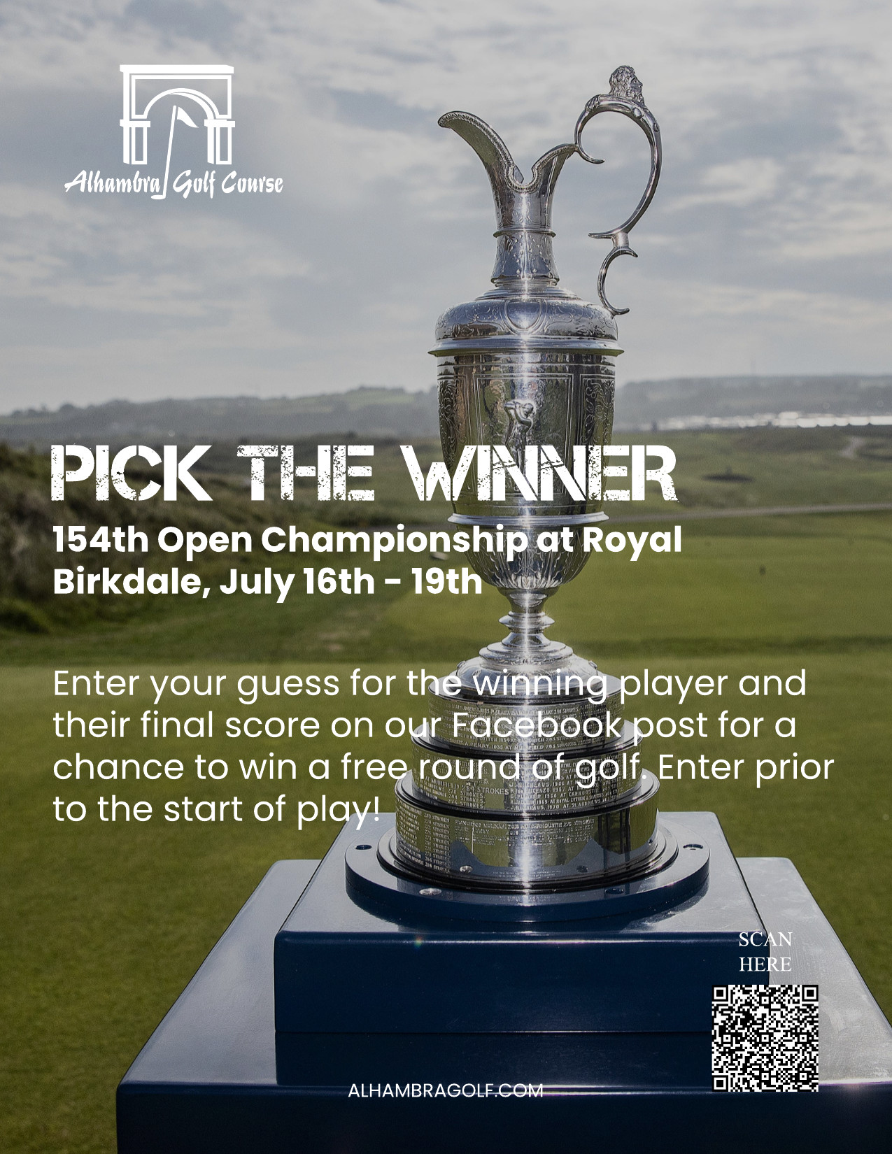 July 16th to 19th - OPEN CHAMPIONSHIP
