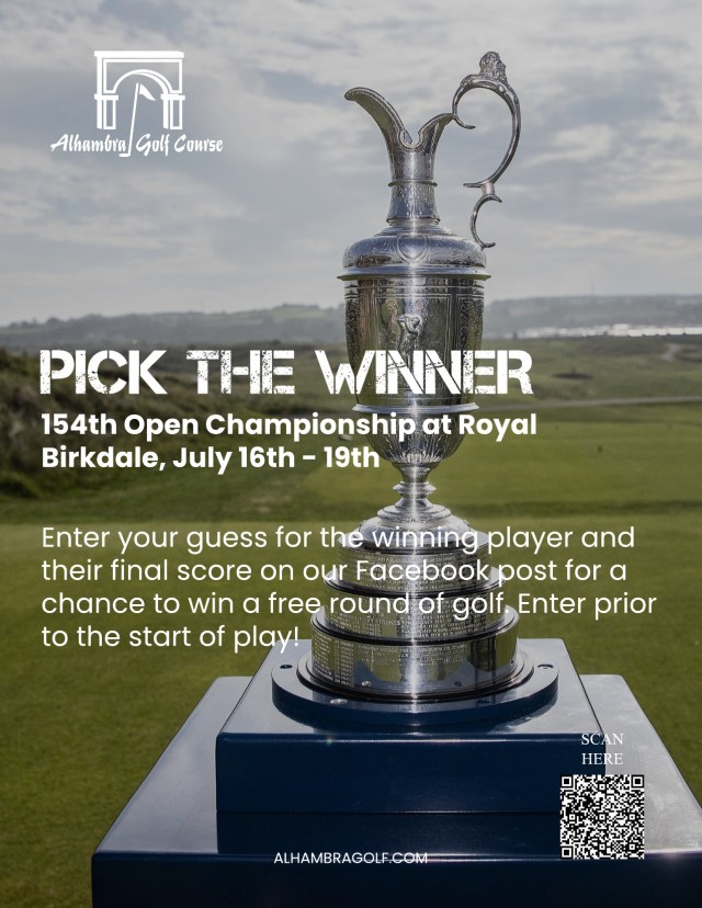 July 16th to 19th - OPEN CHAMPIONSHIP